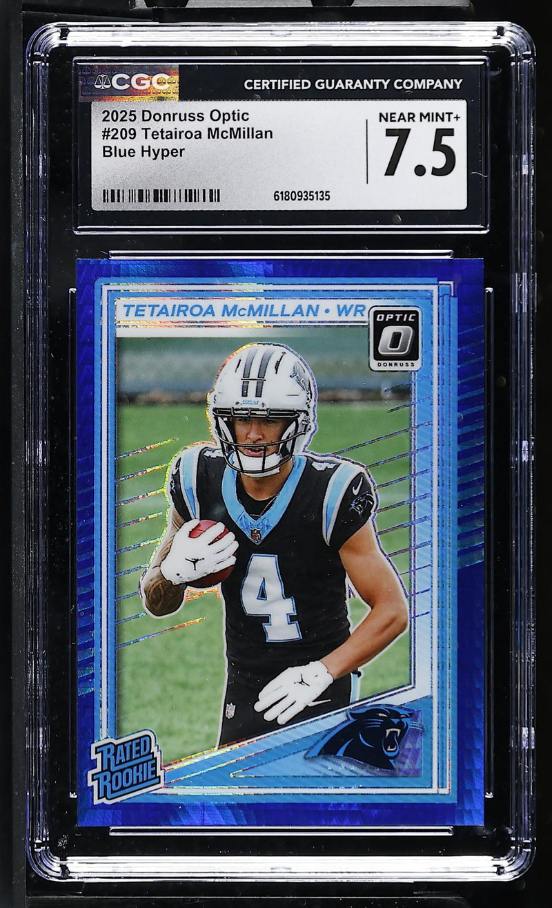 2025 Donruss Optic #209 Tetairoa McMillan Rated Rookie CGC 7.5
