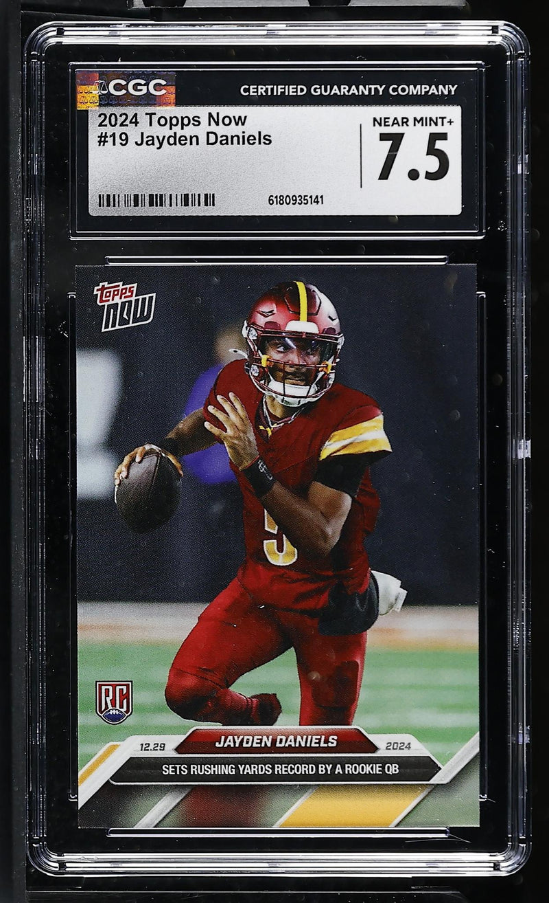 2024 Topps Now #19 Jayden Daniels CGC 7.5