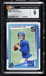 2025 Donruss #400 Jaxson Dart Rated Rookie CGC 9