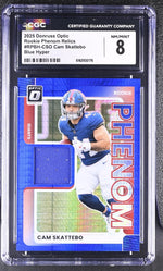 2025 Donruss Optic #RPBH-CSO Cam Skattebo Rookie Phenom Relics CGC 8