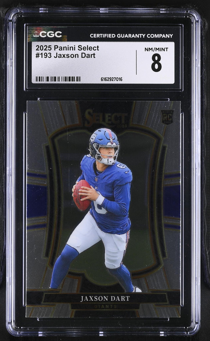 2025 Select #193 Jaxson Dart Premier Level CGC 8