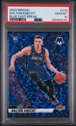 2024 Panini Mosaic Blue Fast Break Dalton Knecht #238 /85 PSA 10