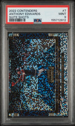 2022 Panini Contenders Suite Shots Anthony Edwards #7 PSA 9