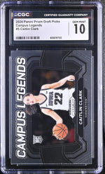 2024 Prizm Draft Picks #5 Caitlin Clark Campus Legends CGC 10