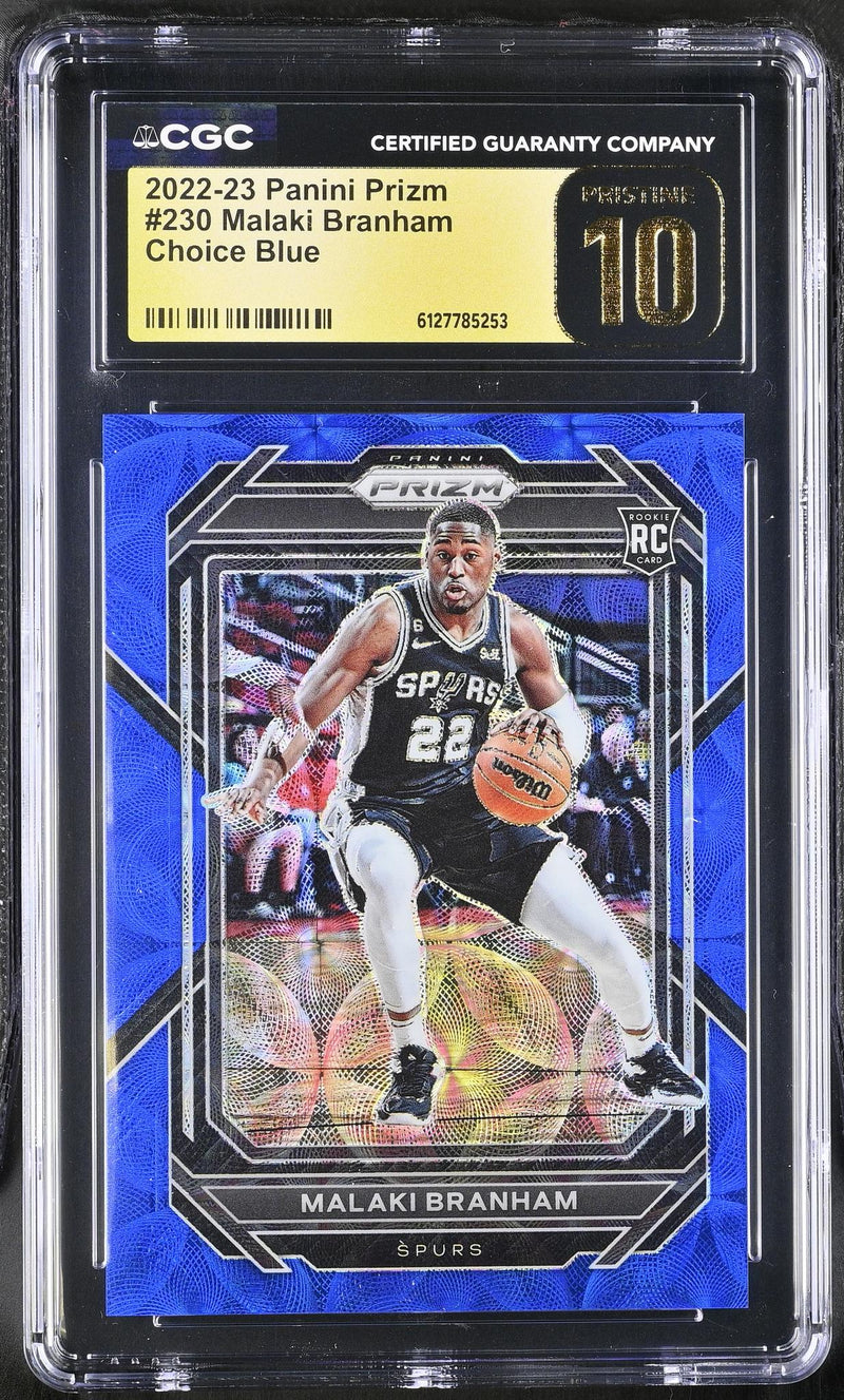 2022 Prizm #230 Malaki Branham Choice Blue CGC 10