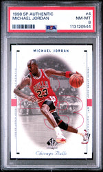1998 SP Authentic Michael Jordan #4 PSA 8