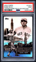 2024 Topps Legendary Home Field Advantage Legend Home Field Advantage Babe Ruth #LHA11 PSA 9