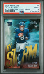 2025 Absolute By Storm Spectrum Gold Jaxson Dart #7 /10 PSA 9