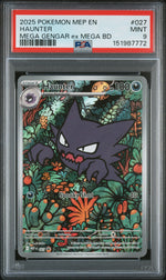 2025 Pokemon Mega Evolution Black Star Promo Mega Battle Deck Haunter #027 PSA 9