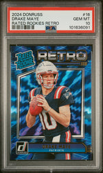 2024 Donruss Rated Rookie Retro Drake Maye #16 PSA 10