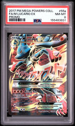 2017 Pokemon Mega Powers Collection Promo M Lucario Ex #55a PSA 8