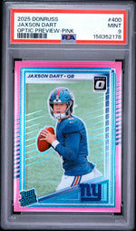 2025 Panini Donruss Optic Preview Pink Jaxson Dart #400 PSA 9