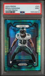 2023 Panini Prizm Prizms Hyper Brian Dawkins #241 /175 PSA 9
