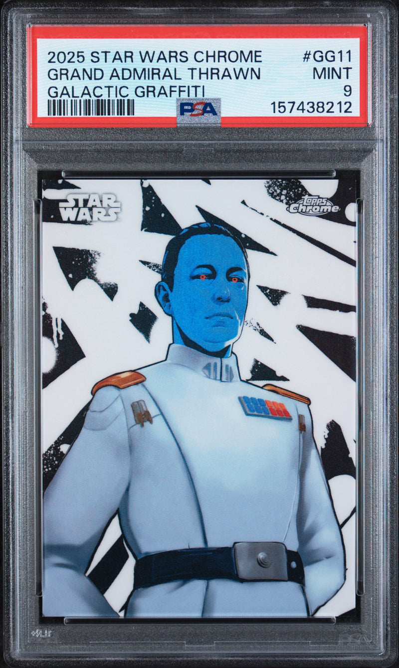 2025 Star Wars Chrome (2025 Topps) - English Galactic Graffiti Grand Admiral Thrawn #GG-11 PSA 9