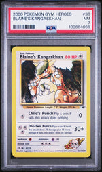 2000 Pokemon Gym Heroes Blaine's Kangaskhan #36 PSA 7