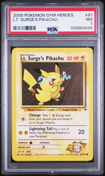 2000 Pokemon Gym Heroes Lt. Surge's Pikachu #81 PSA 7