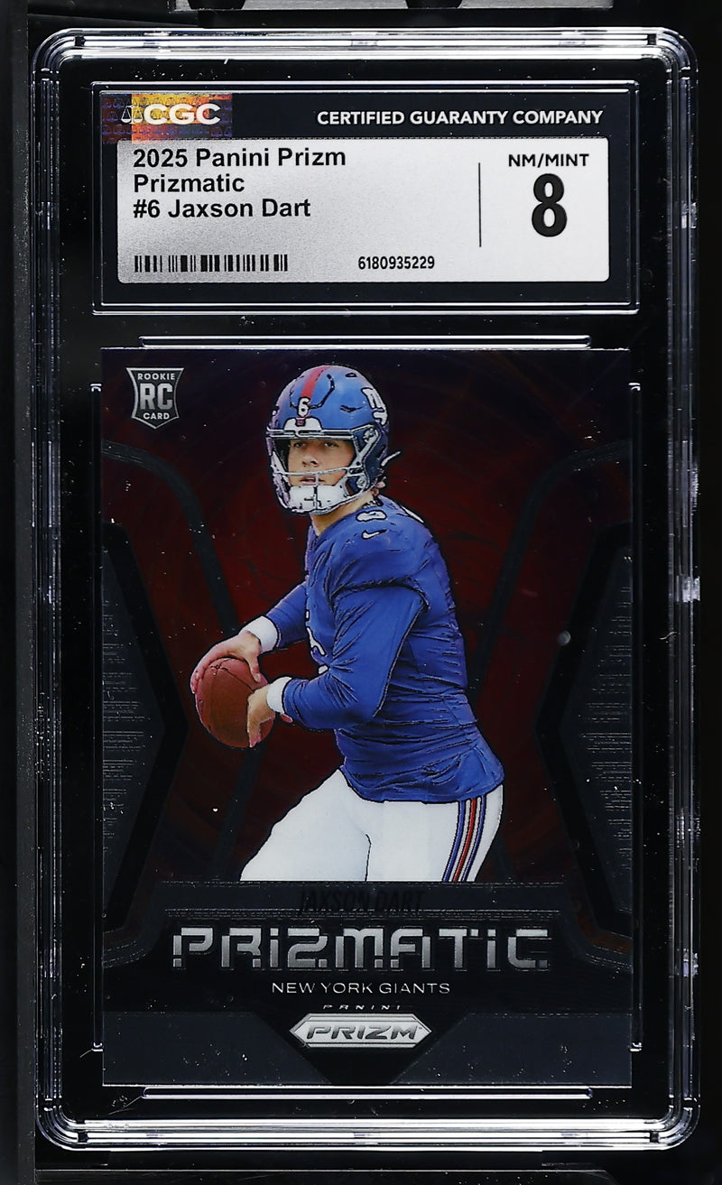 2025 Prizm #6 Jaxson Dart Prizmatic CGC 8