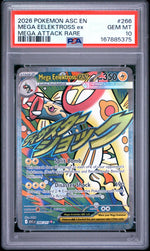 2026 Pokemon Ascended Heroes Mega Attack Rare Mega Eelektross Ex #266 PSA 10