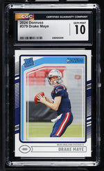 2024 Donruss #379 Drake Maye Rated Rookie CGC 10