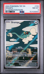 2024 Pokemon Scarlet and Violet Temporal Forces Illustration Rare Drampa #184 PSA 8