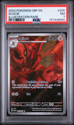 2023 Pokemon Scarlet and Violet Obsidian Flames Illustration Rare Scizor #205 PSA 7