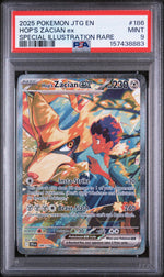 2025 Pokemon Scarlet and Violet Journey Together Special Illustration Rare Hop's Zacian Ex #186 PSA 9
