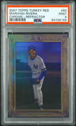 2007 Topps Turkey Red Chrome Refractor Mariano Rivera #60 /999 PSA 9