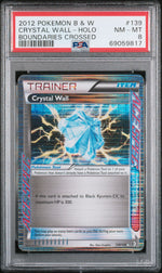 2012 Pokemon Black and White Boundaries Crossed Holo Crystal Wall #139 PSA 8