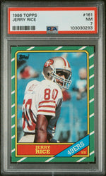 1986 Topps Jerry Rice #161 PSA 7