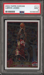 2003 Topps Chrome LeBron James #111 PSA 9