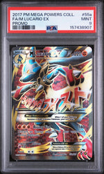 2017 Pokemon Mega Powers Collection Promo M Lucario Ex #55a PSA 9