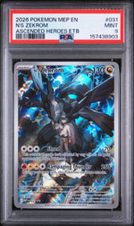 2026 Pokemon Black Star Promo Mega Evolution Ascended Heroes Elite Trainer Box N's Zekrom #031 PSA 9