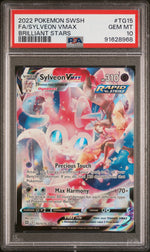 2022 Pokemon Sword and Shield Brilliant Stars Sylveon Vmax #TG15 PSA 10
