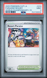 2025 Pokemon Black Star Promos Scarlet and Violet Latin America World Championships 2025 Paradise Resort #224 PSA 9