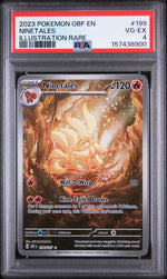 2023 Pokemon Scarlet and Violet Obsidian Flames Illustration Rare Ninetales #199 PSA 4