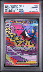 2026 Pokemon Mega Evolution Ascended Heroes Mega Attack Rare Mega Gengar Ex #269 PSA 10