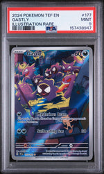 2024 Pokemon Scarlet and Violet Temporal Forces Illustration Rare Gastly #177 PSA 9