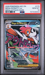 2026 Pokemon Mega Evolution Ascended Heroes Mega Attack Rare Mega Scrafty Ex #270 PSA 10