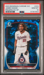 2023 Bowman Chrome Sapphire Prospects Variations James Wood #BCP224 PSA 10