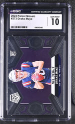 2024 Mosaic #273 Drake Maye NFL Debut CGC 10