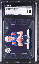 2024 Mosaic #273 Drake Maye NFL Debut CGC 10