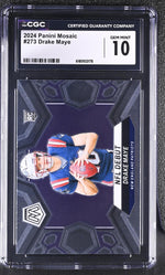 2024 Mosaic #273 Drake Maye NFL Debut CGC 10