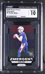 2024 Prizm #4 Drake Maye Emergent CGC 10