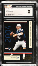 2004 Absolute Memorabilia #83 Tom Brady Retail CGC 8