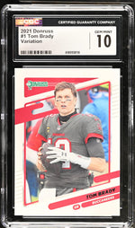 2021 Donruss #1 Tom Brady CGC 10