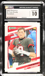 2021 Donruss #1 Tom Brady Variation CGC 10