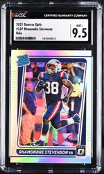 2021 Donruss Optic #237 Rhamondre Stevenson Rated Rookie CGC 9.5