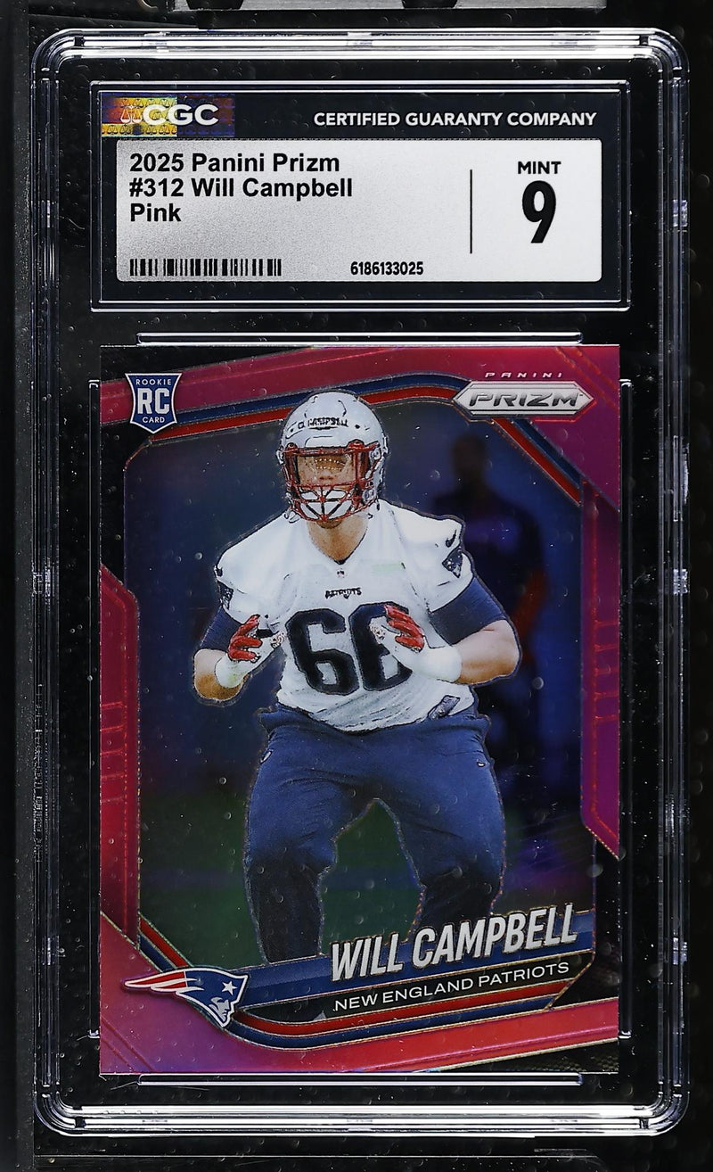 2025 Prizm #312 Will Campbell CGC 9