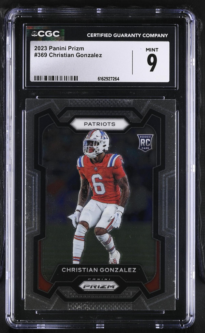 2023 Prizm #369 Christian Gonzalez CGC 9