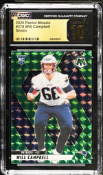 2025 Mosaic #378 Will Campbell Mosaic CGC 10